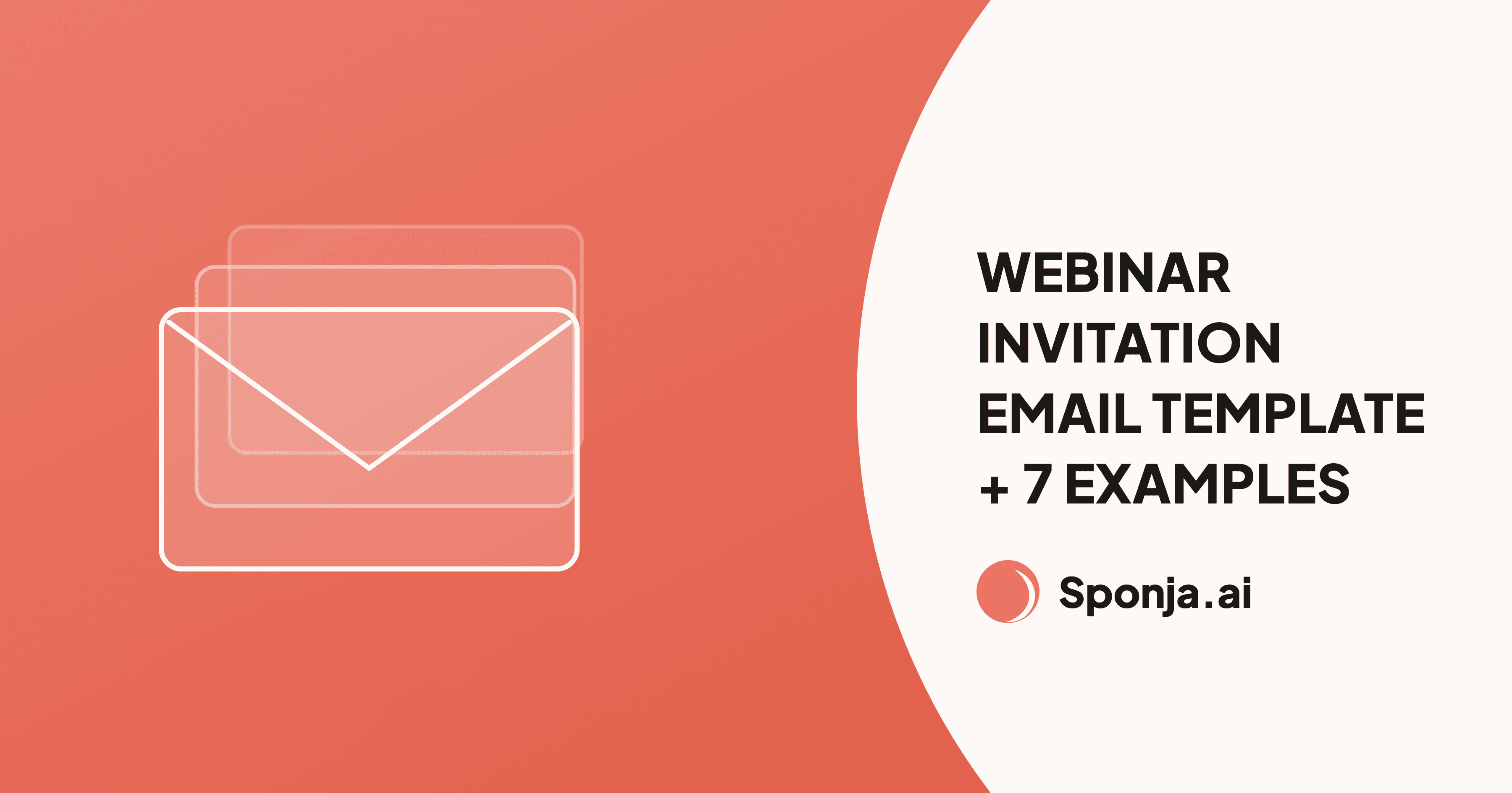 A webinar invitation email template on screen showing the subject line, hook, and call to action.